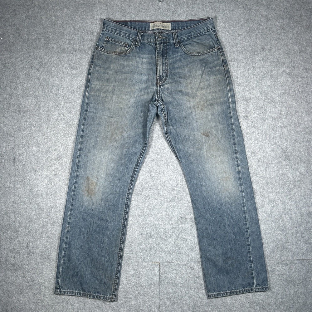 Wrangler Denim‎ Jeans Men's Size 30x30 Blue Washed Relaxed Straight Baggy